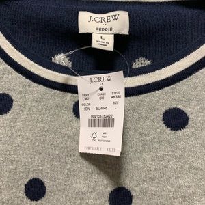 J Crew Polka Dot Sweater